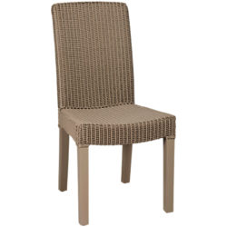 Neptune Montague Lloyd Loom Dining Chair Pale Stone